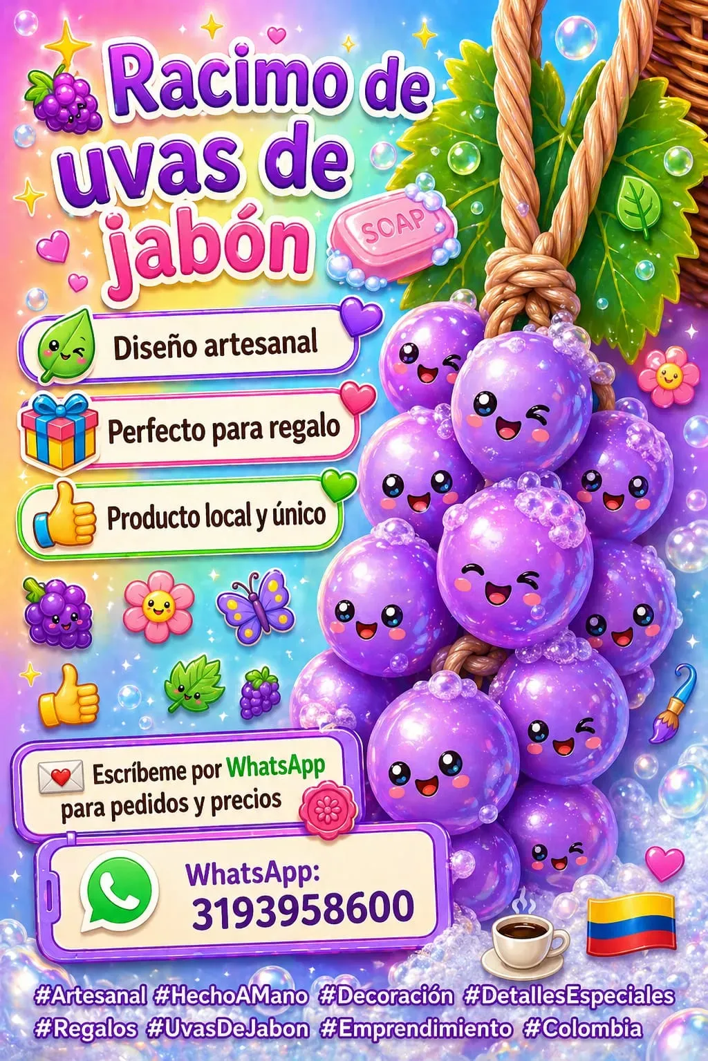 RACIMO DE UVAS DE JABON