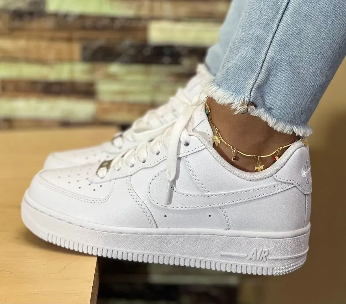 NIKE FORCE ONE WHITE MUJER