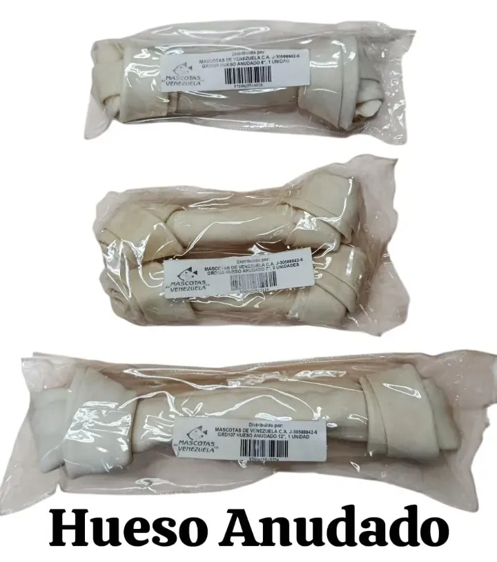 HUESOS ANUDADO PARA MASCOTAS DIFERENTES TAMAÑOS