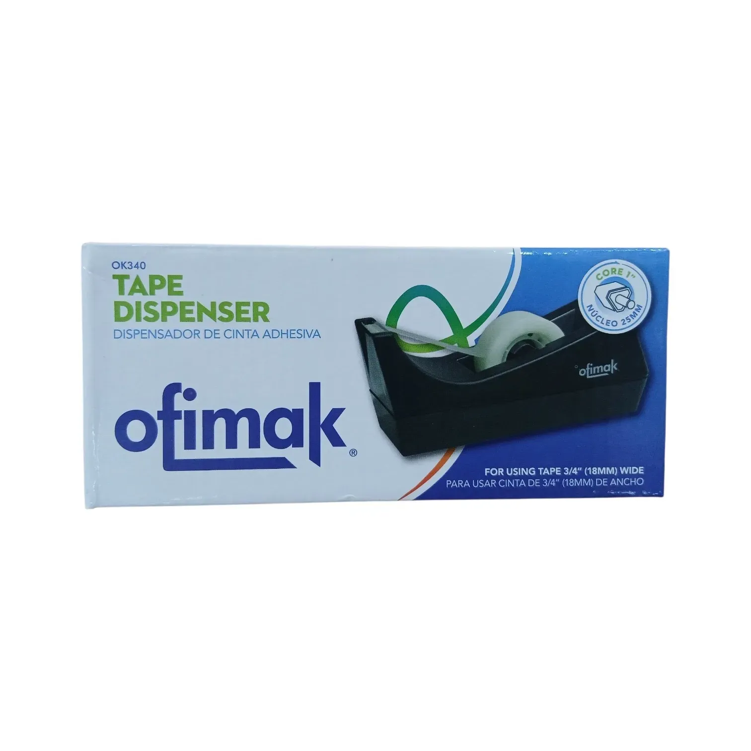 Dispensador de cinta adhesiva de 18mm Ofimak®
