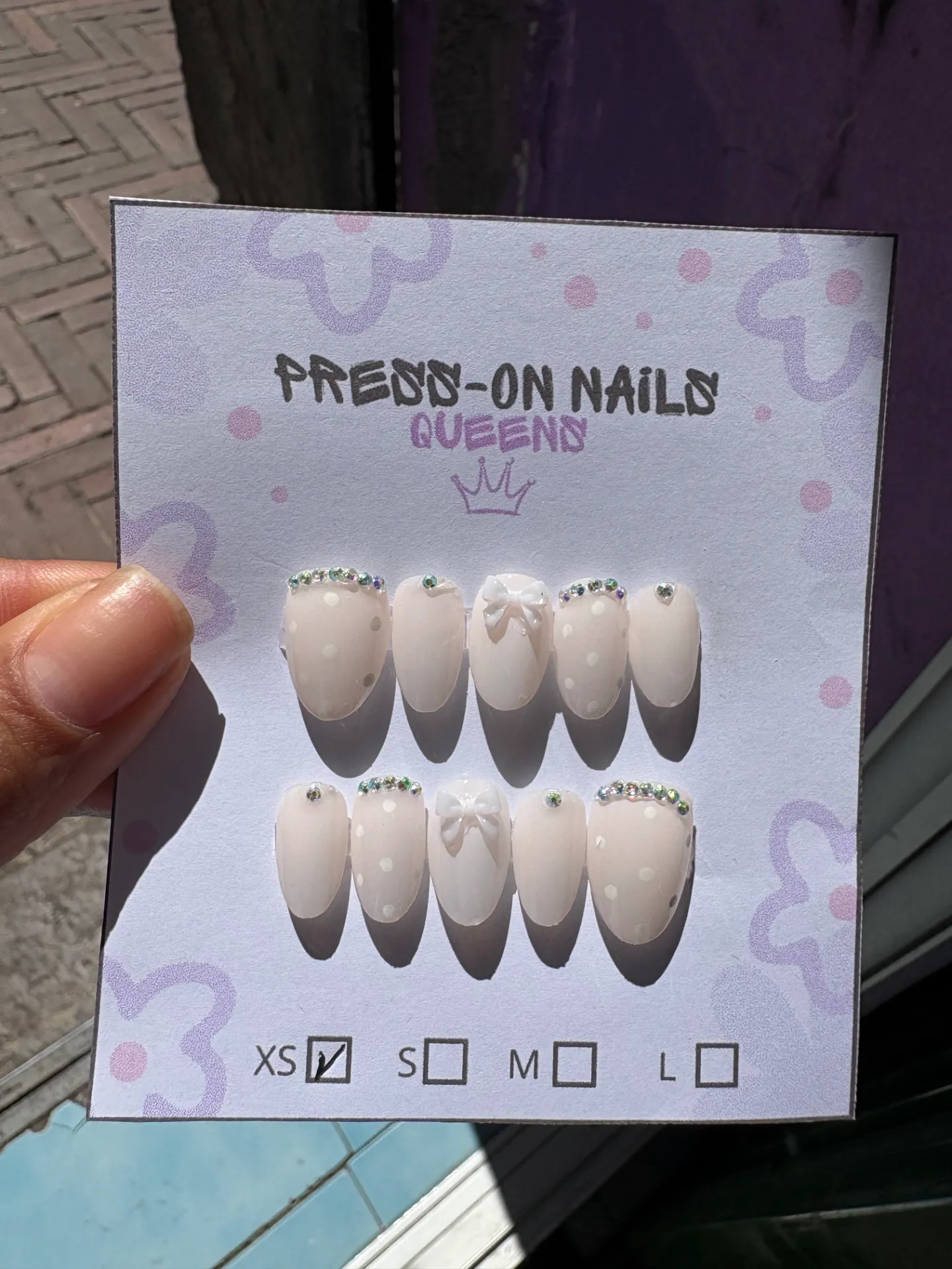 Uñas Almendradas Talla Xs