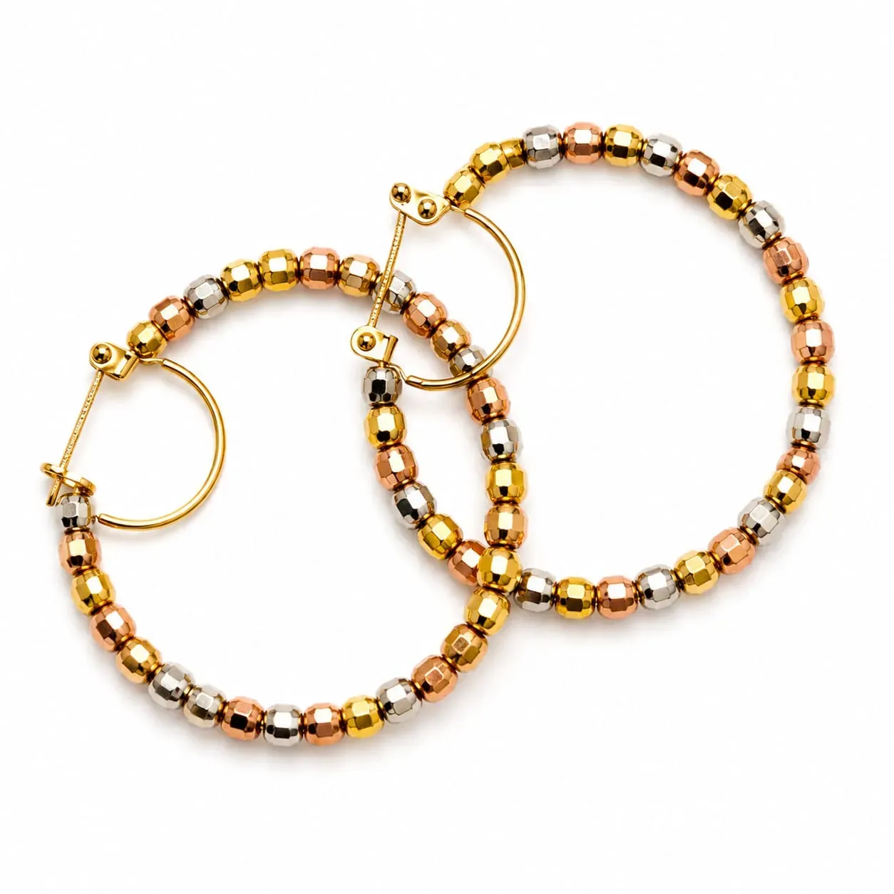 ARETES ARRACADAS BALINES 3 TONOS