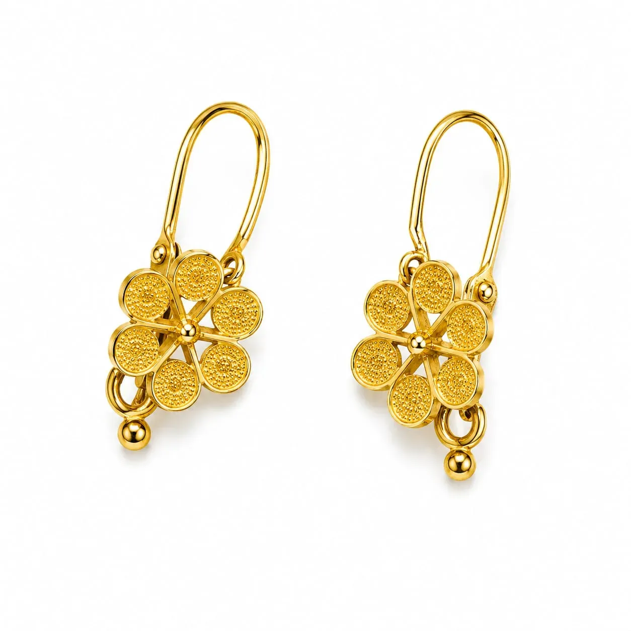 ARETES FILIGRANA DE FLOR