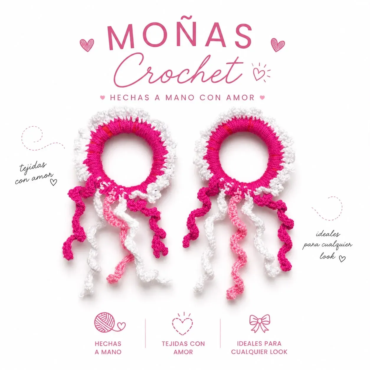Moñitas crochet