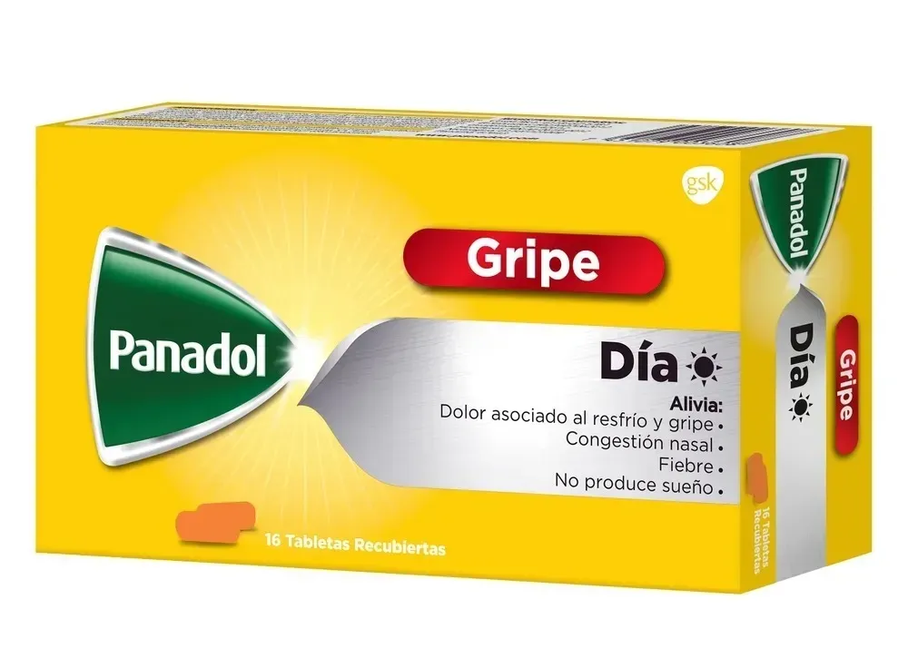 Panadol Gripe Dia 16 tabletas