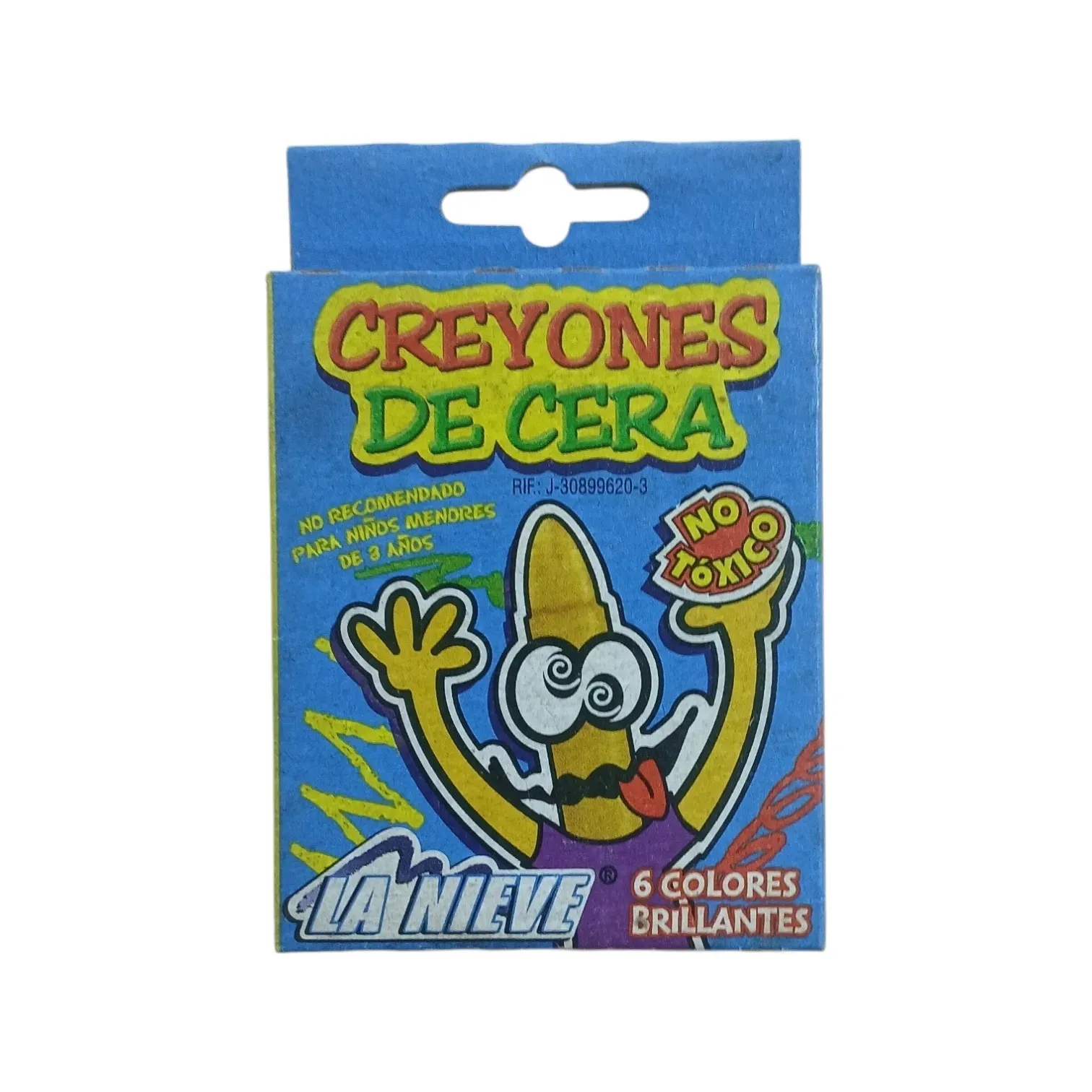 Creyones de cera de 6 colores