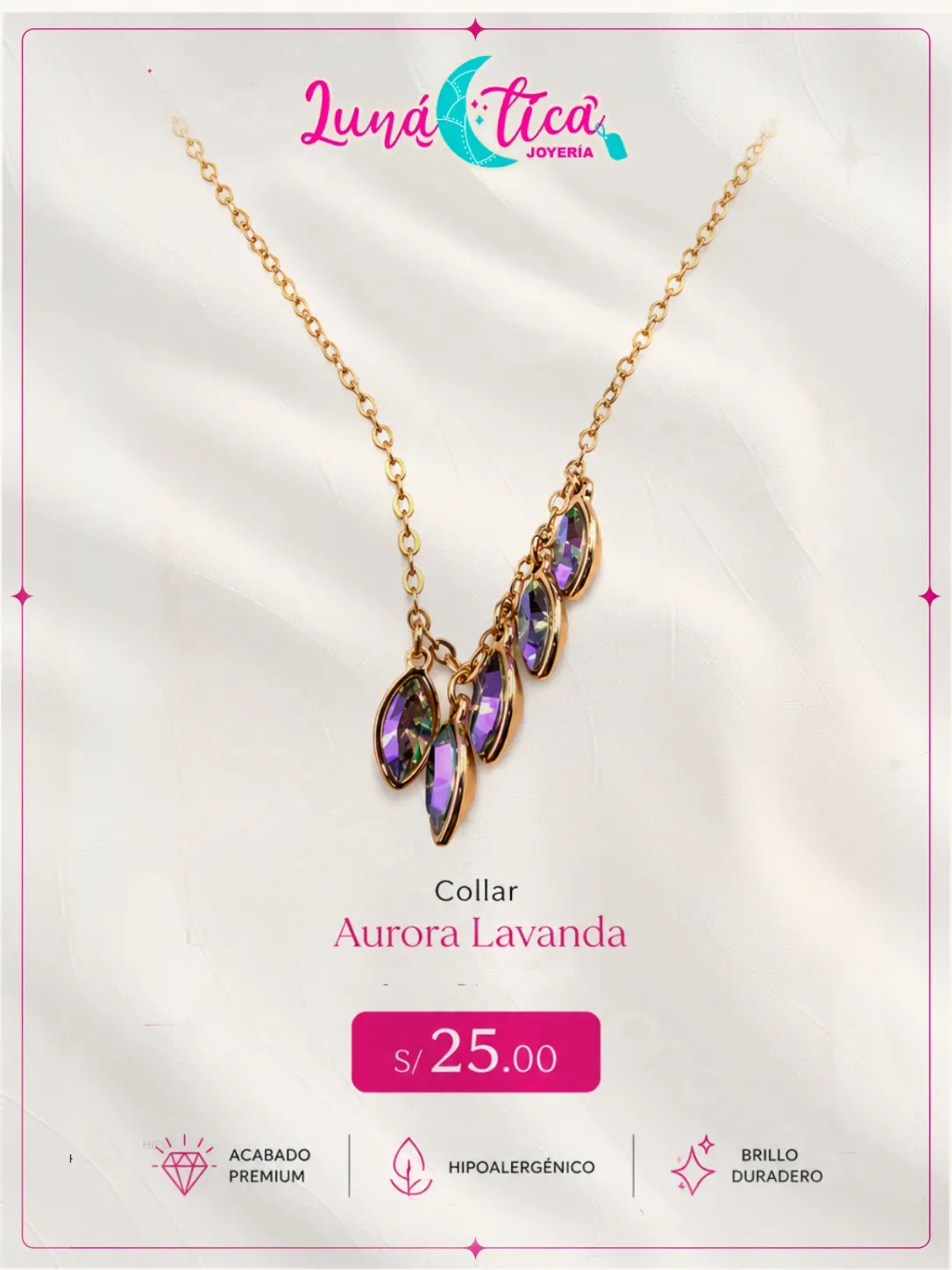 PULSERA AURORA LAVANDA
