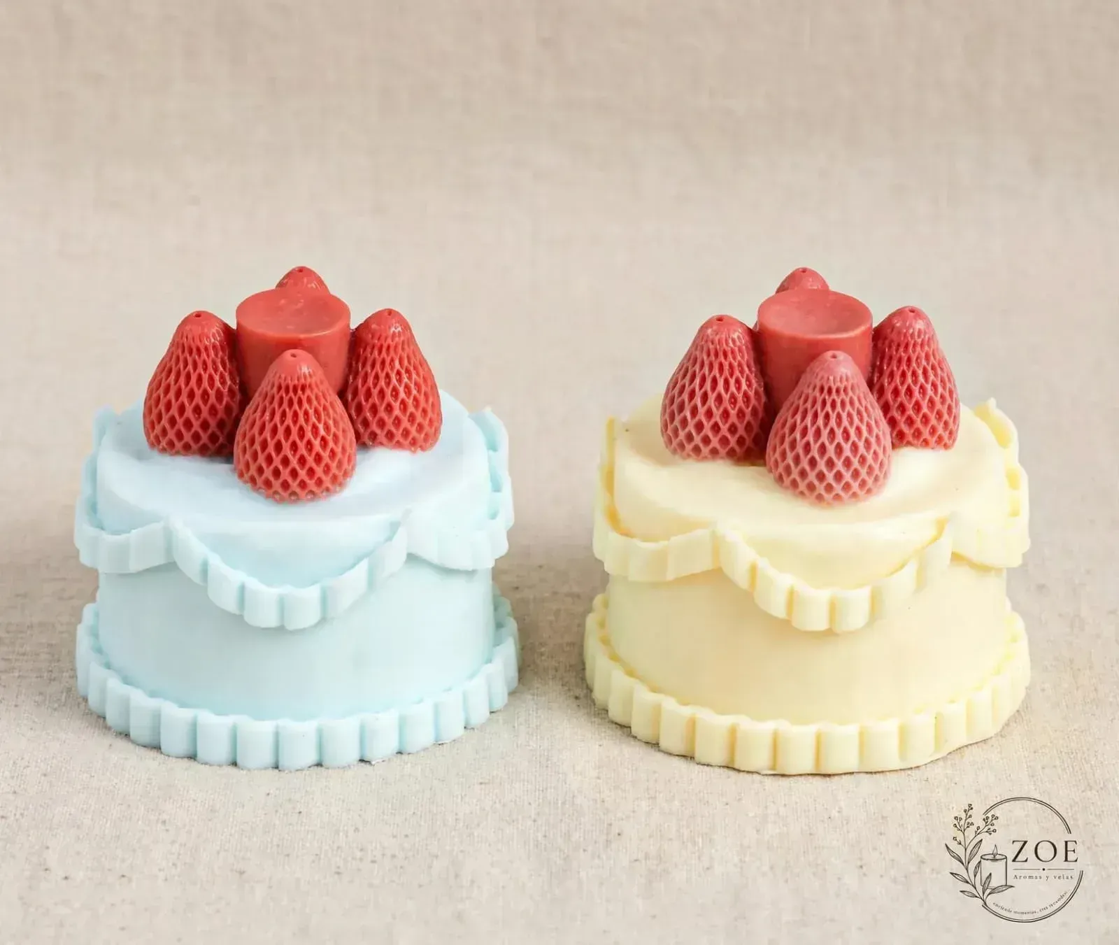 ? Pastel de Fresas – Vela Artesanal