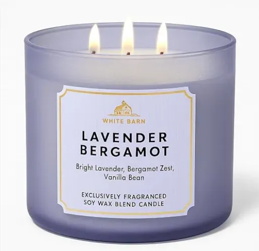 lavender bergamot vela 3 mechas
