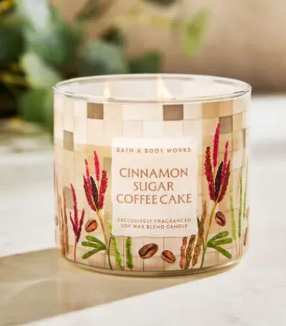 cinnamon sugar coffee cake vela 3 mechas