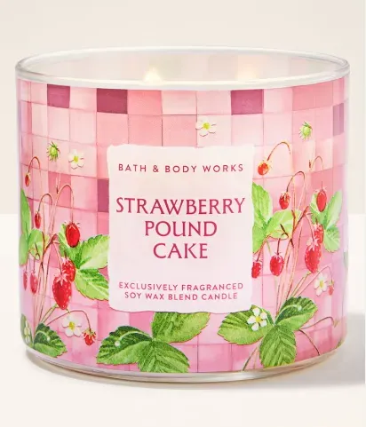 strawberry pound cake vela 3 mechas