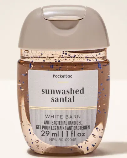 sunwashed santal alcohol gel