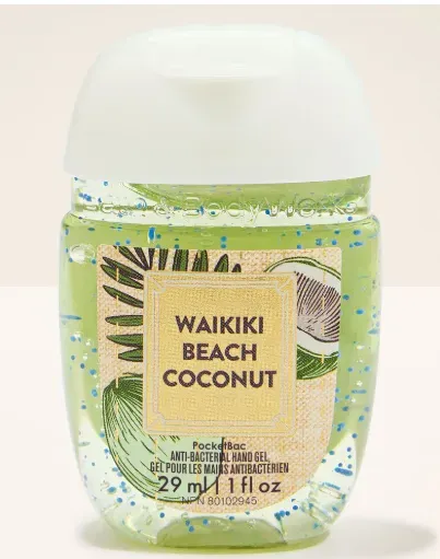waikiki beach coconut alcohol gel