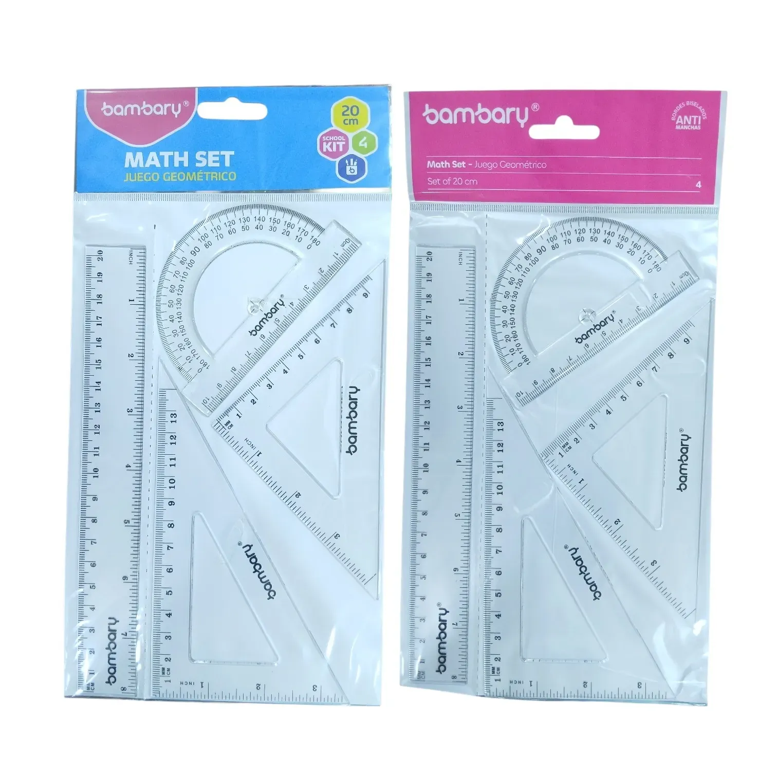 Juego geométrico de 4 pcs 20cm Bambary®