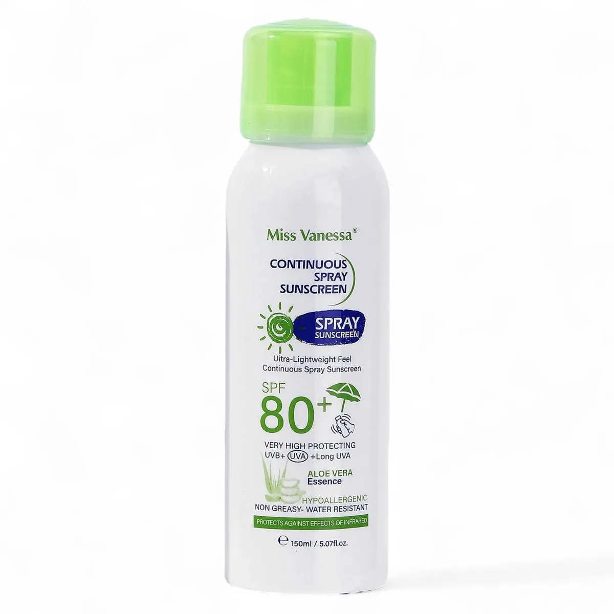 protector solar en spray Miss protección SPF 80+