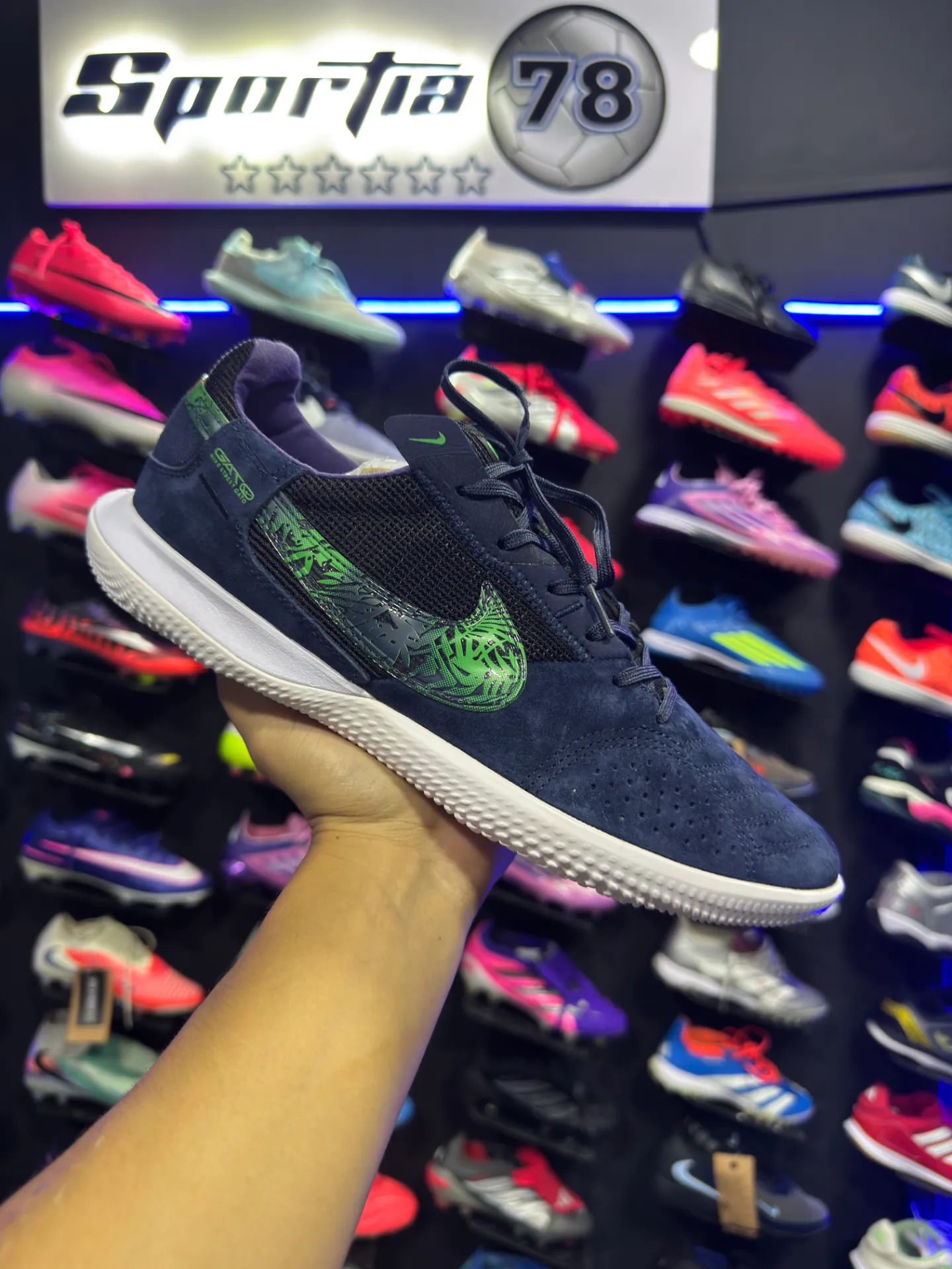 Street Gato / Azul Marino-Verde