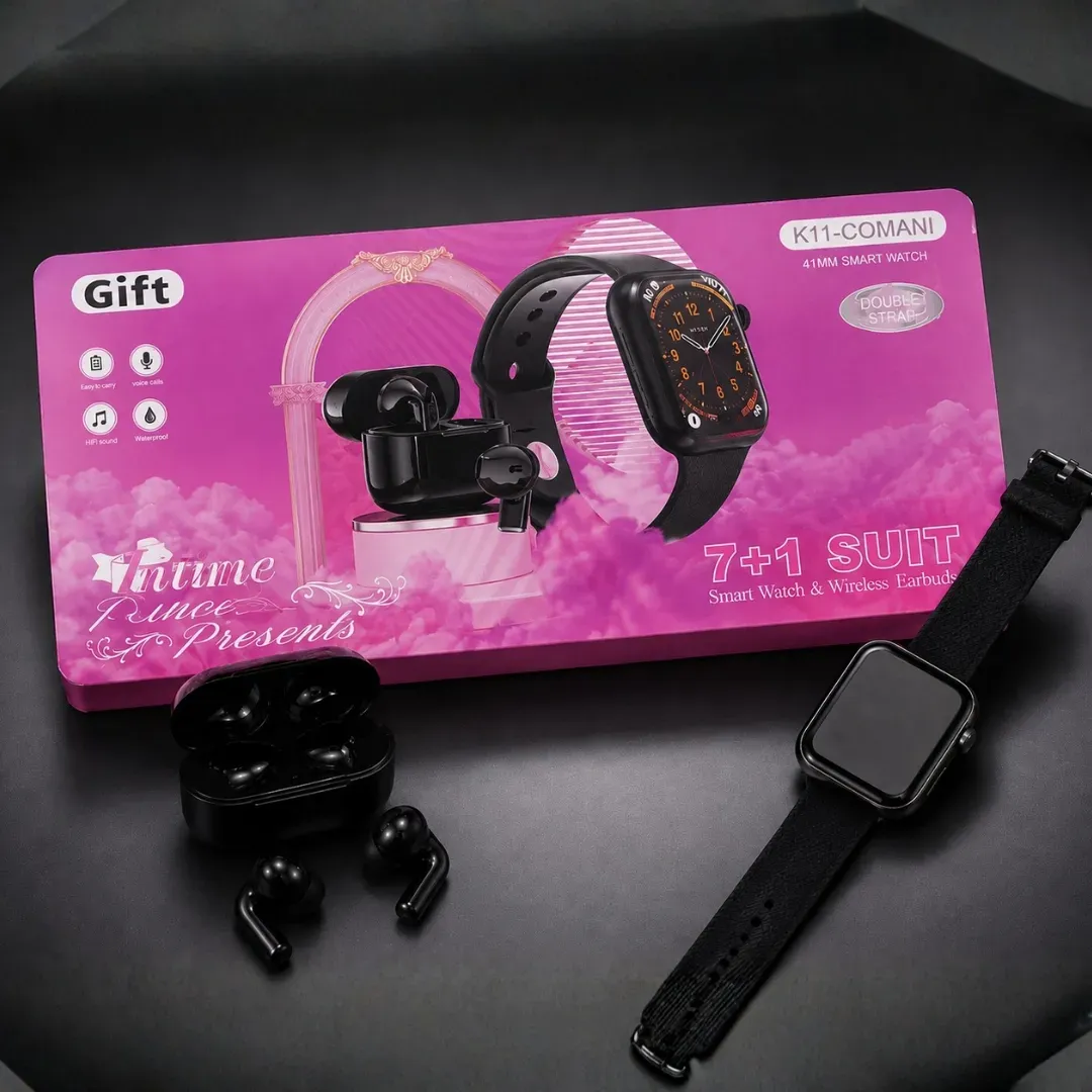 Combo K11 | Smartwatch + Audífonos Inalámbricos Mujer