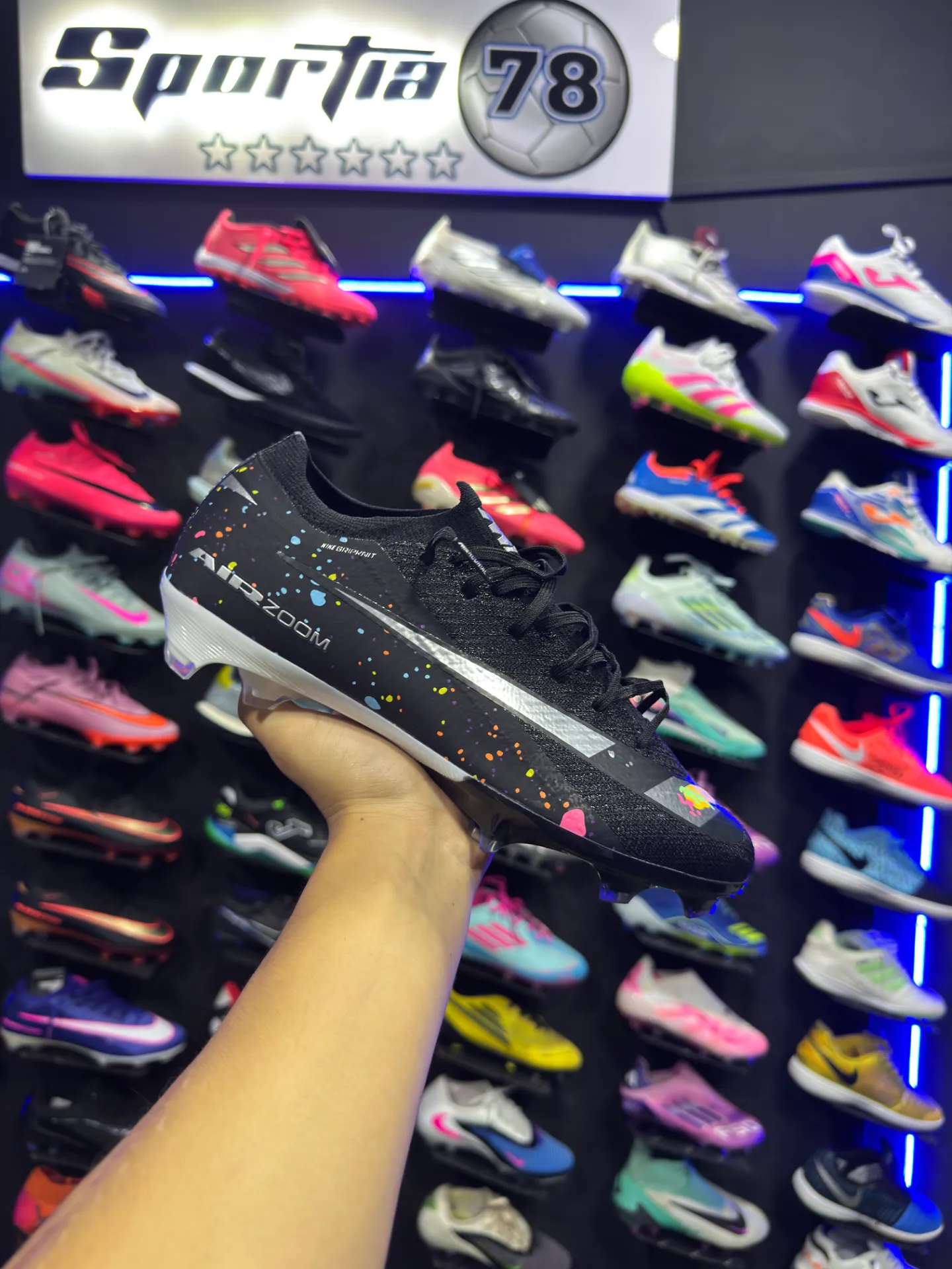 Mercurial Vapor 16 / Negro-Blanco-Gris