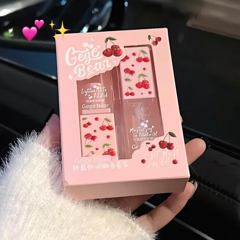 Lip Oil+ Lip Balm Gege Bear