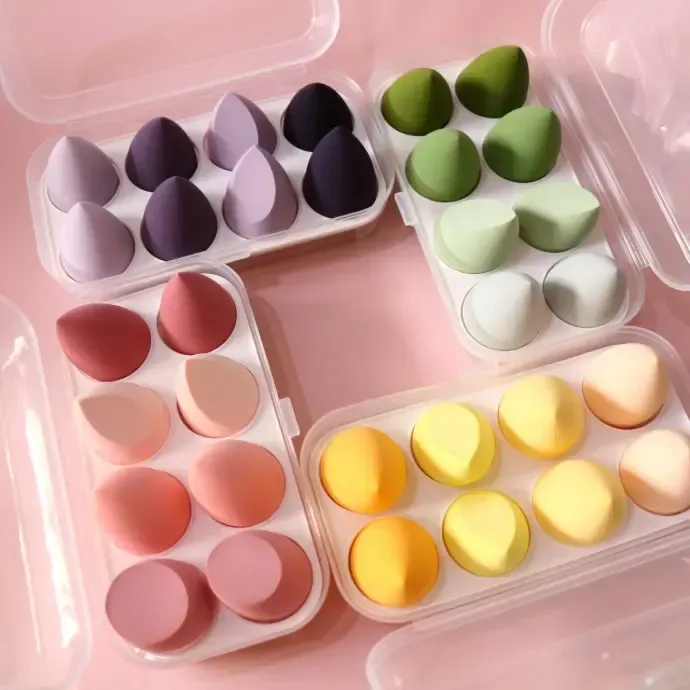 Set de i Esponjas de Maquillaje con Almacenamiento