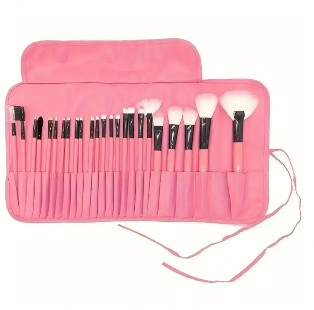 Conjunto de 24 Brochas de Maquillaje con Estuche