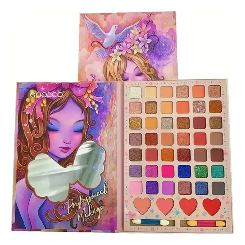 Paleta de sombras x42 tonos y 4 rubores