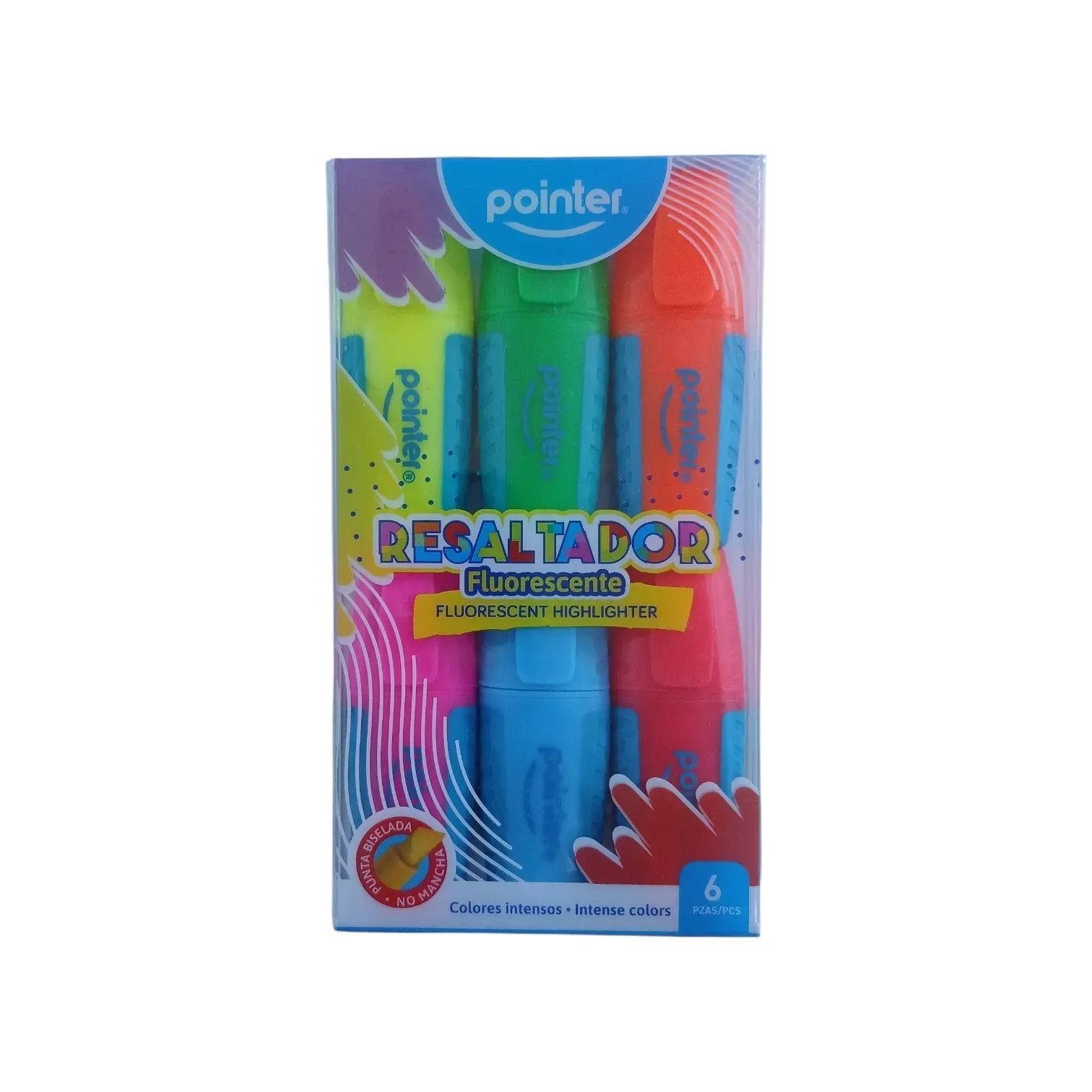 Resaltadores fluorescentes de 6 pcs Pointer®