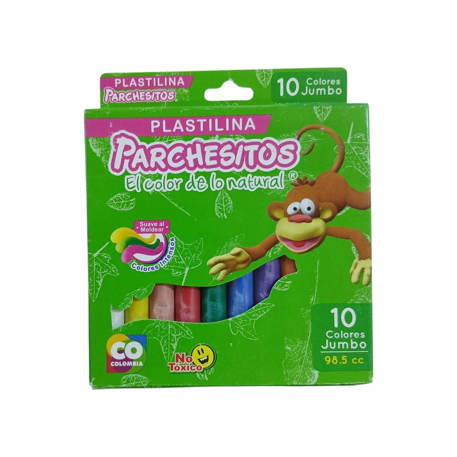 Plastilina de 10 colores jumbo Parchesitos
