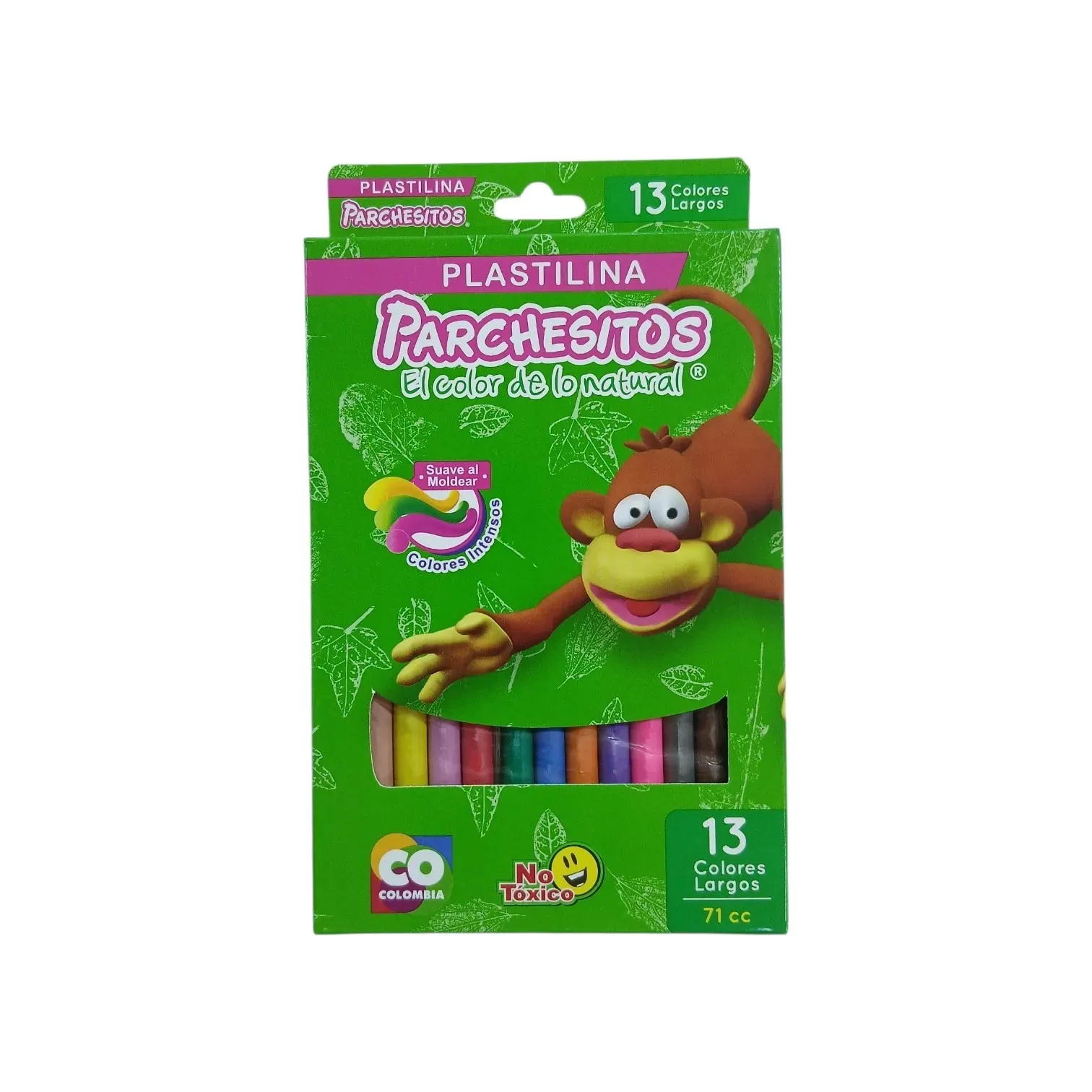 Plastilina de 13 colores largos Parchesitos