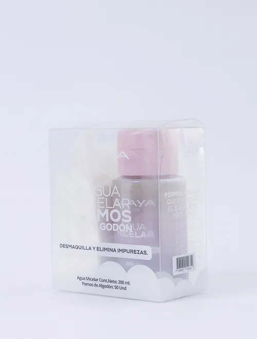 AGUA MICELAR + POMOS DE ALGODÓN