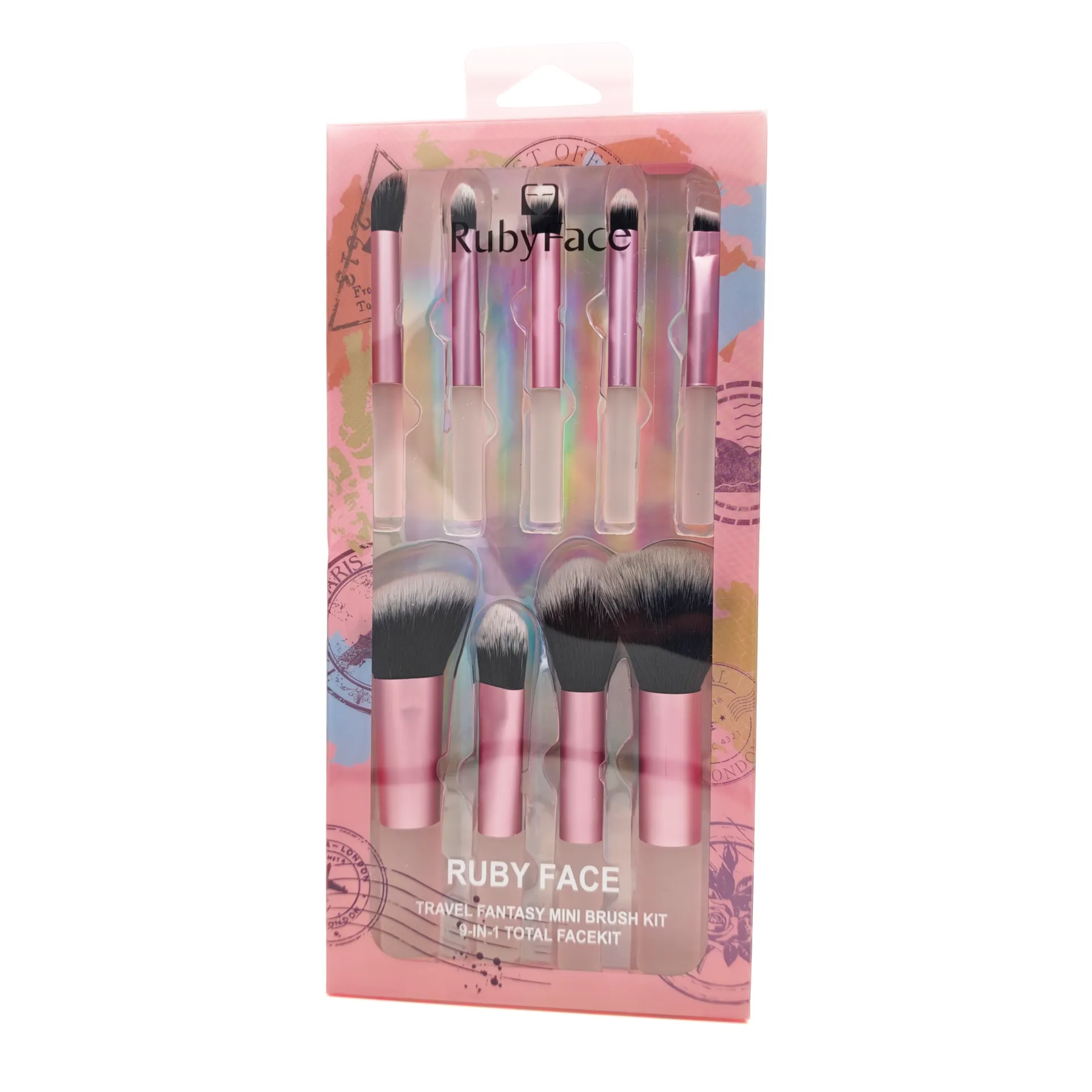 Kit de Brochas Purple x9 Mini RubyFace