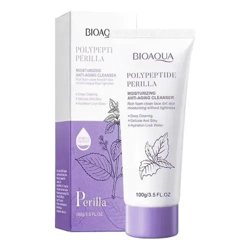 Espuma limpiadora facial antiarrugas l peptide perilla