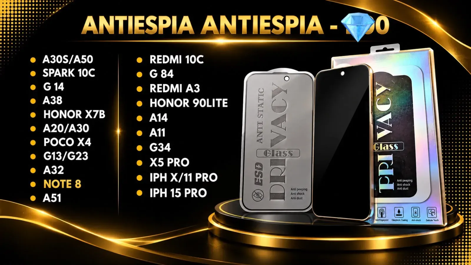 Vidrio anti espía