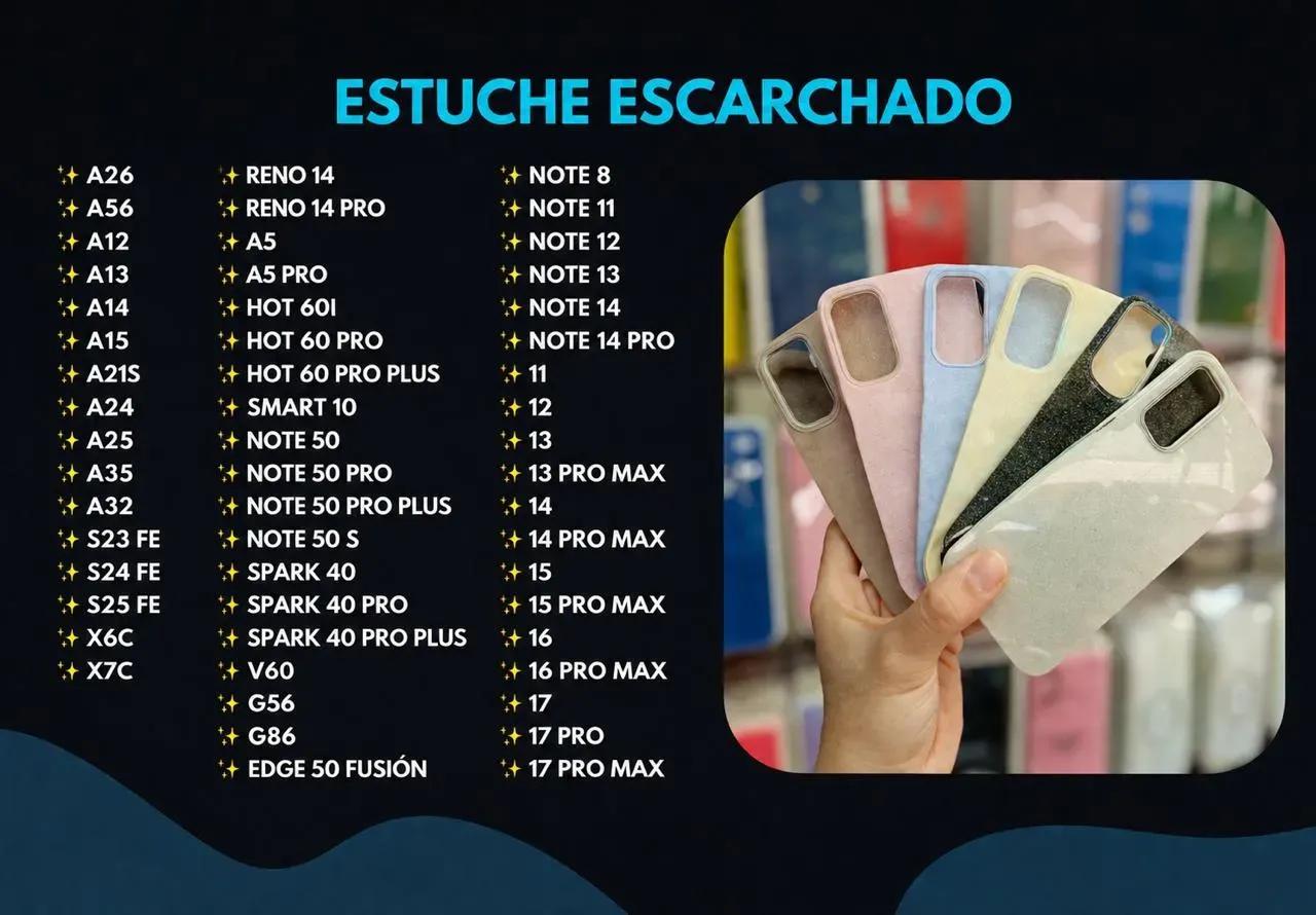 Estuches escarchados