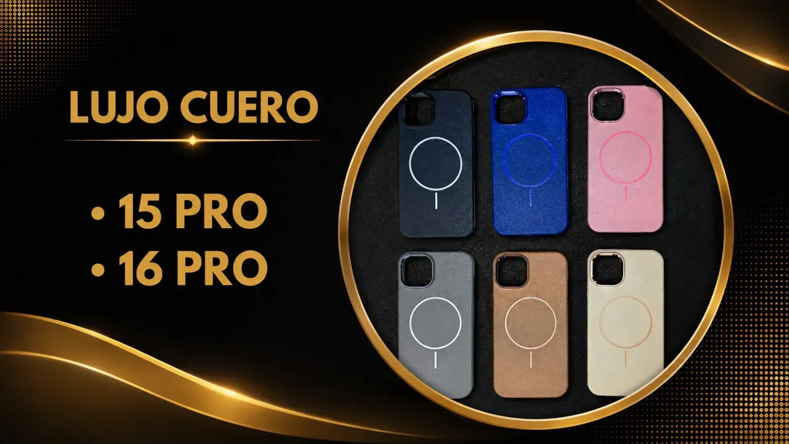Estuche lujo cuero