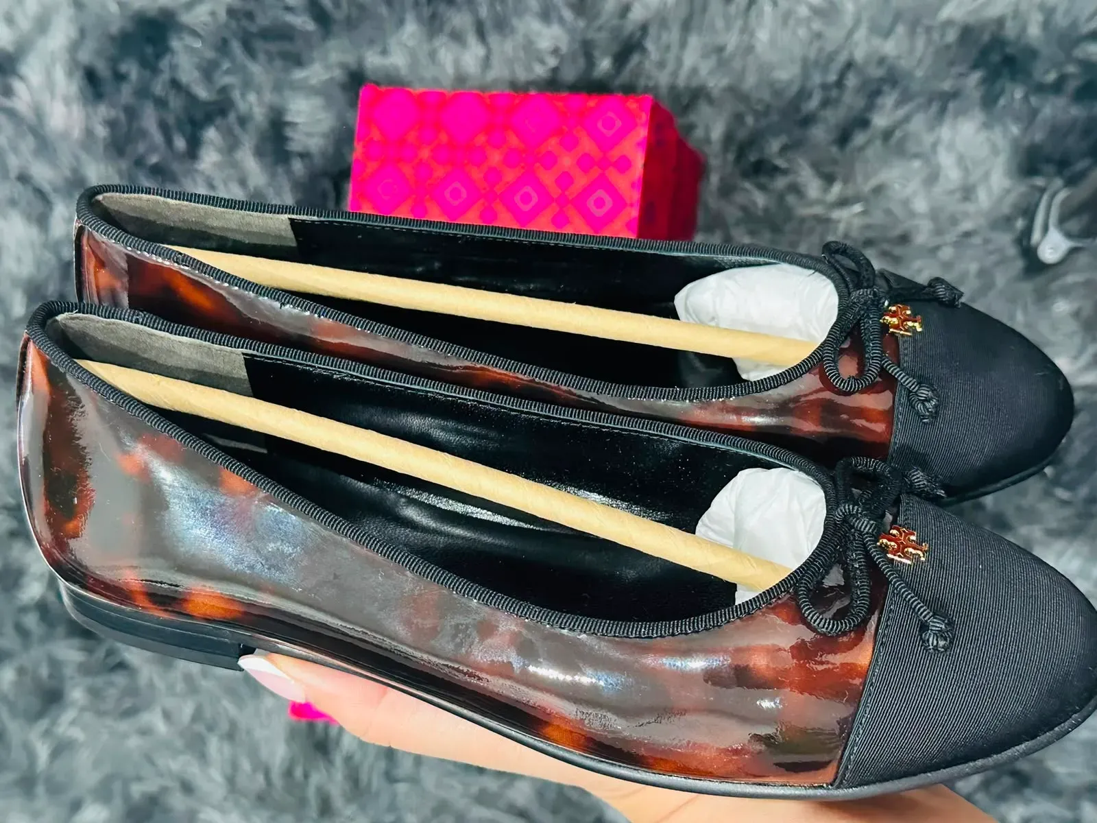 Tory Burch flats transparentes