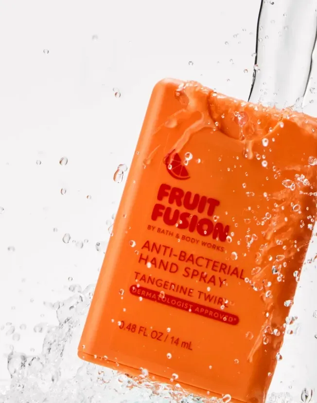 Tangerine twirl hand spray