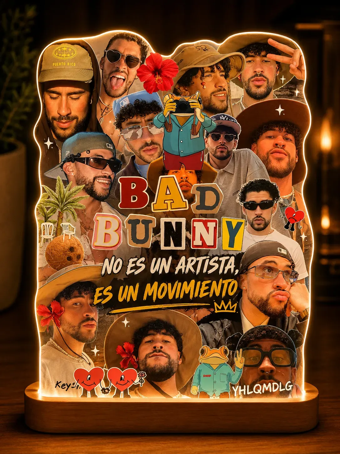 Lampara personalizada de tu artistas favorito