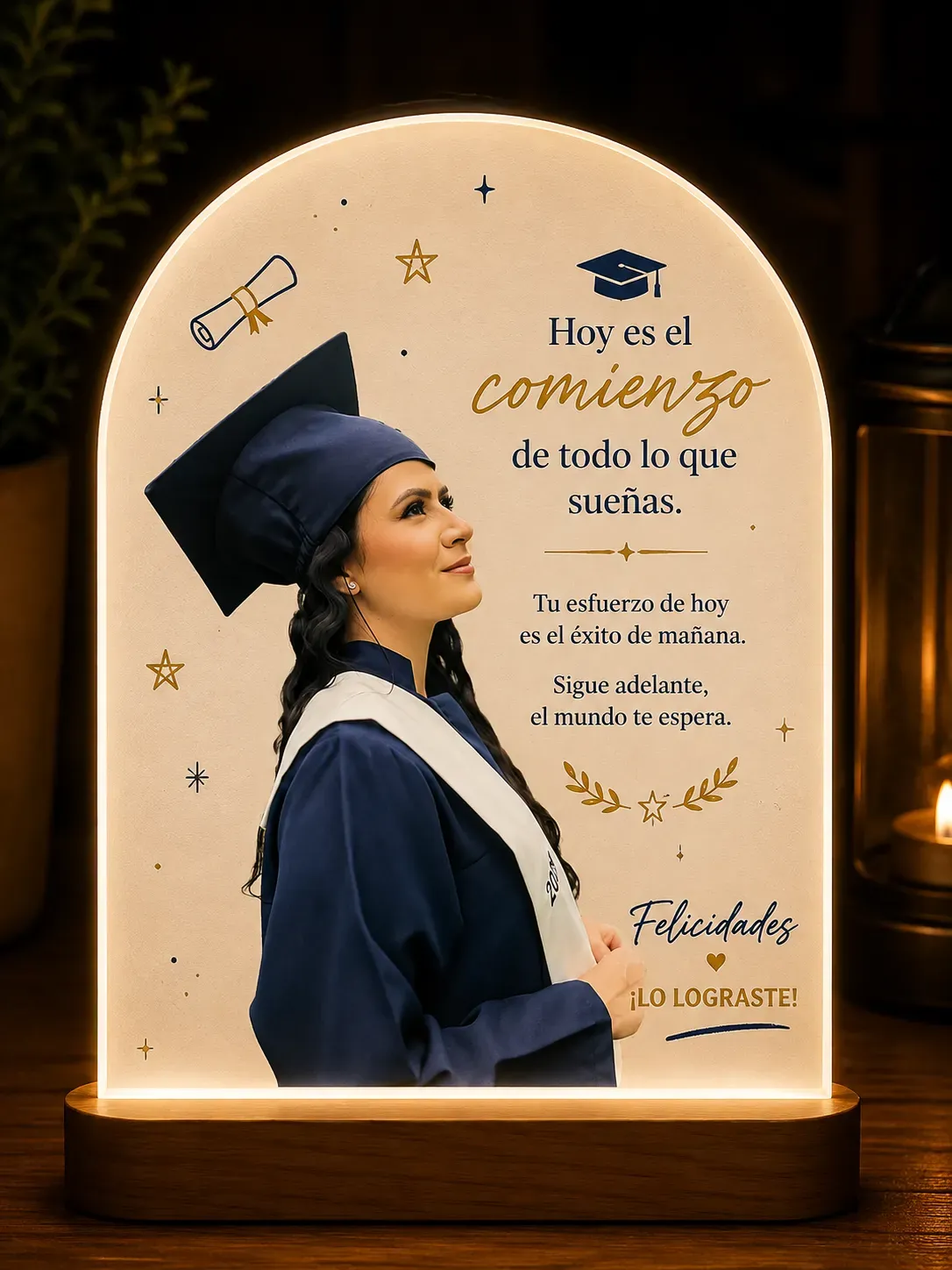 Lampara personalizada regalos y logros