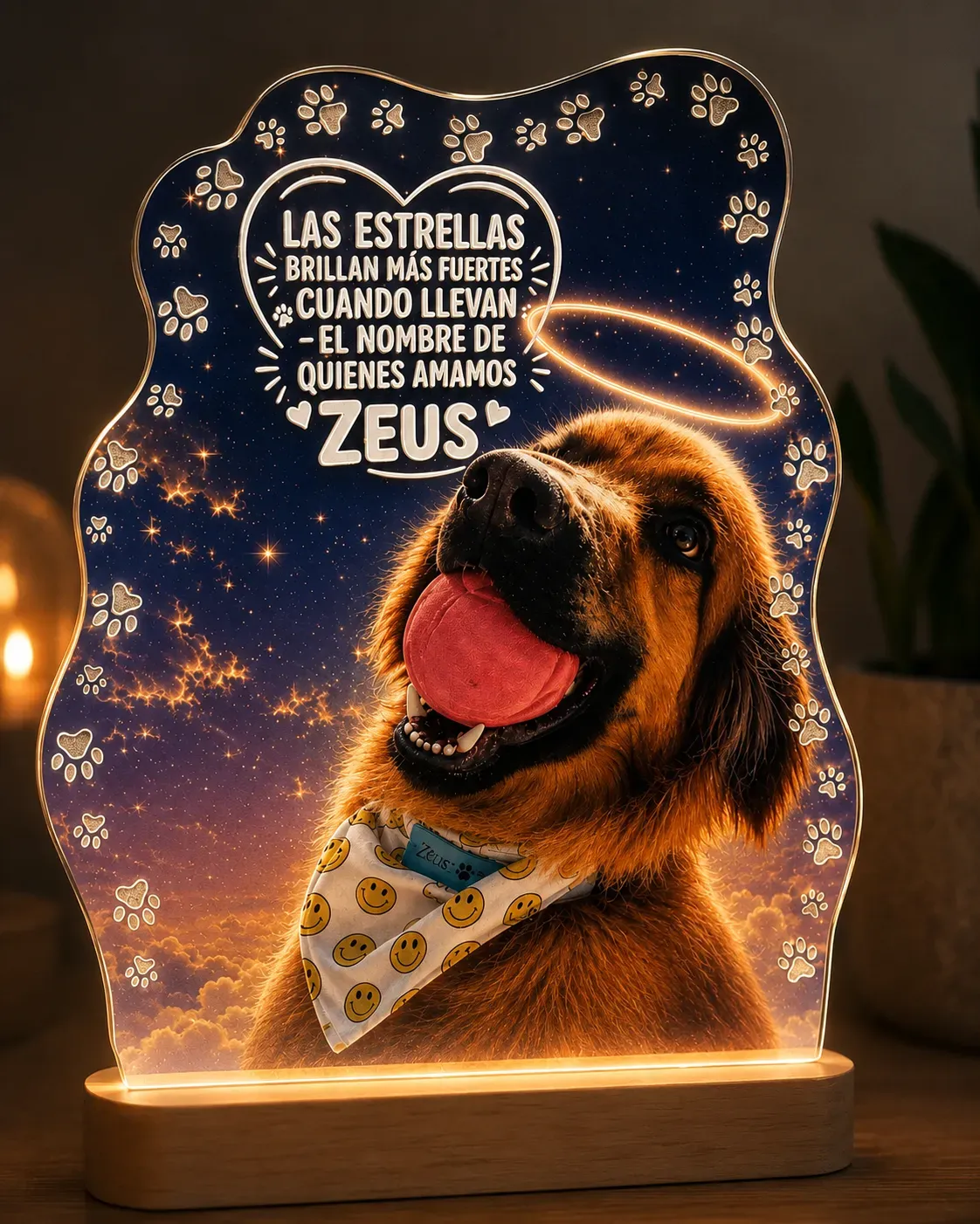 lampara personalizada mascotas