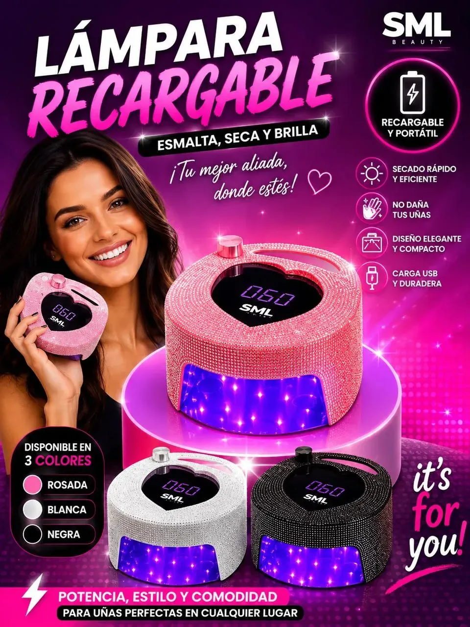 LAMPARA DE UÑAS SML L132