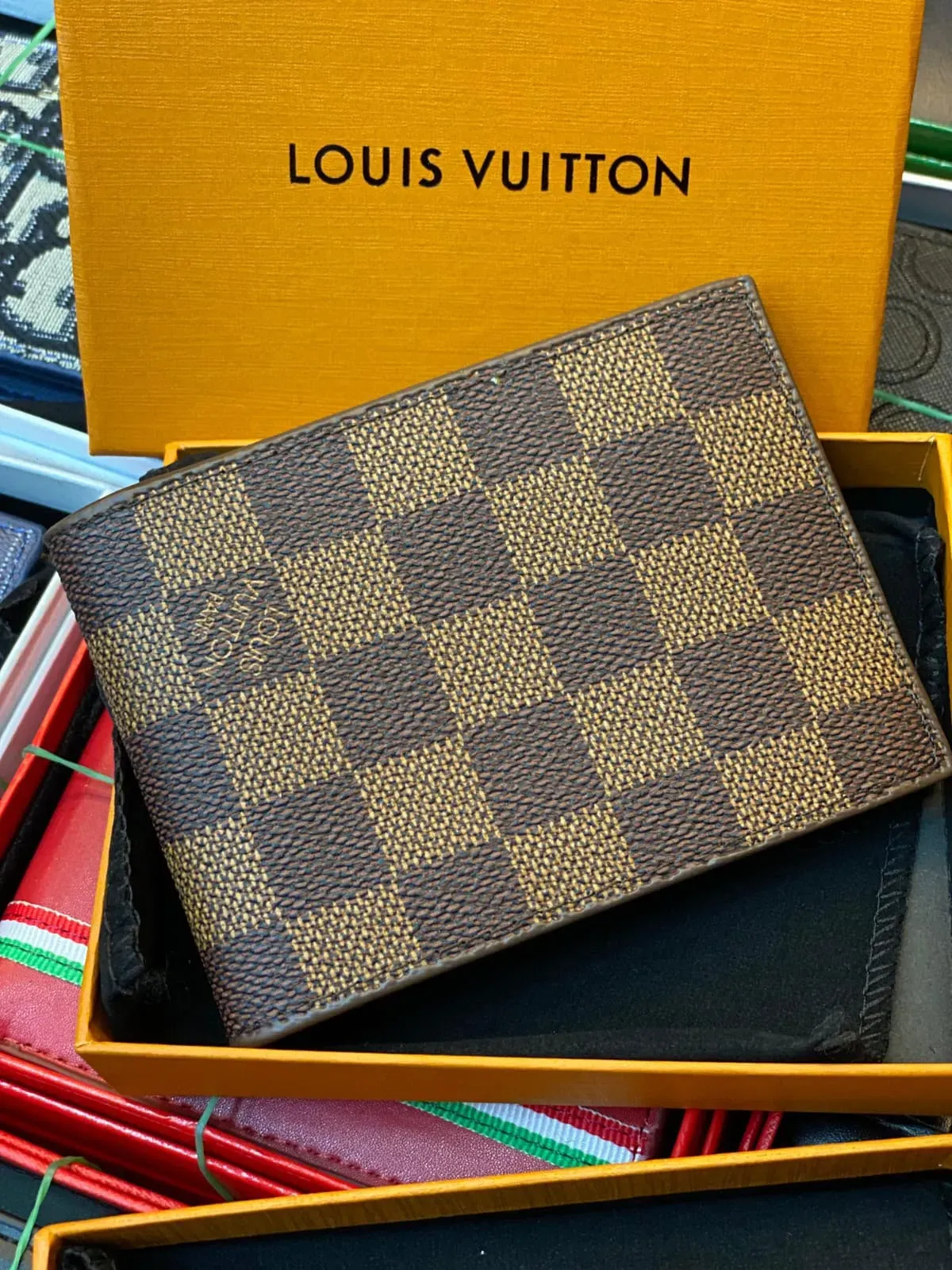 Billetera LOUIS VUITTON Damier Café