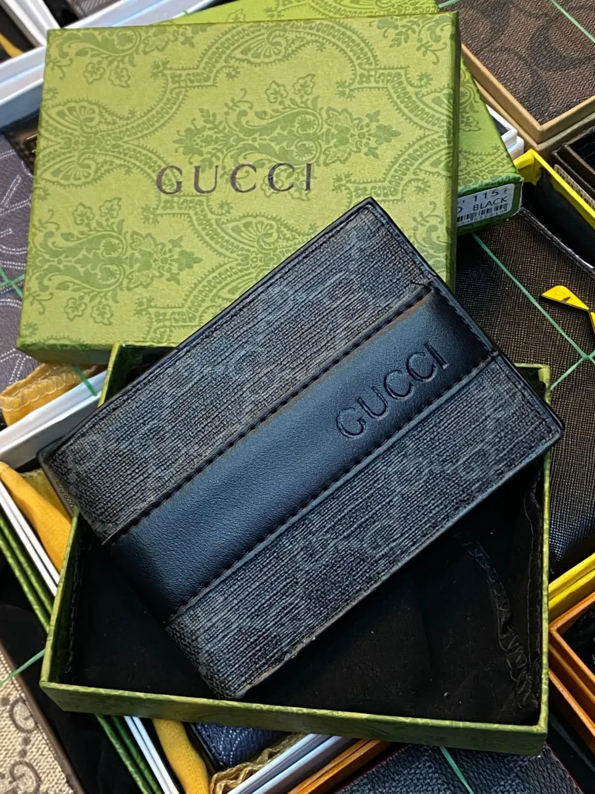 Billetera Gucci Negra GG