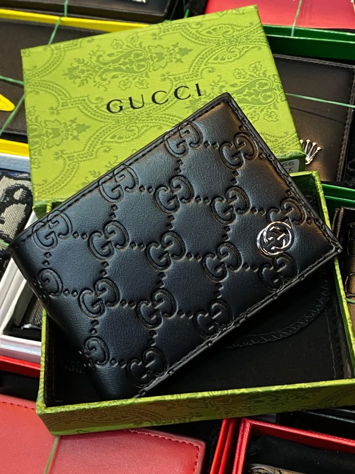 Billetera Gucci GG Monograma Negra
