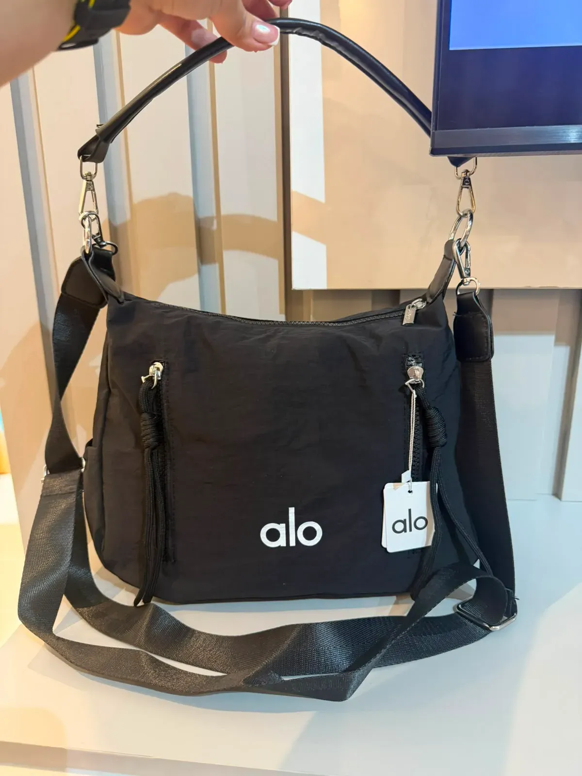 Bolso ALO Crossbody Nylon Negro