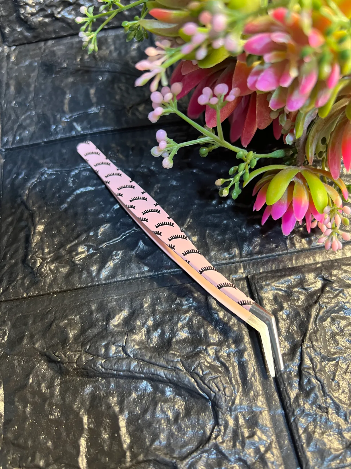 Pinza para pestañas punto por punto