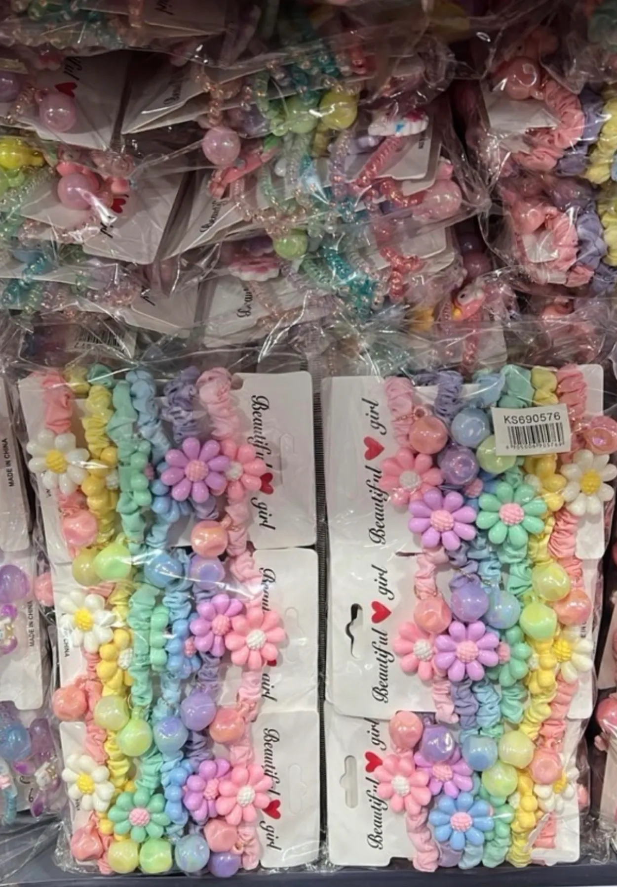 Elástico de cabello 12 cartelas con 6 elásticos cada (72 elásticos total)