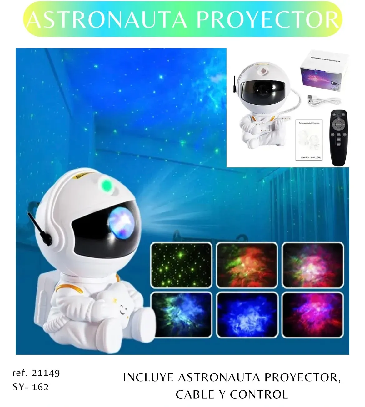 Astronauta proyector