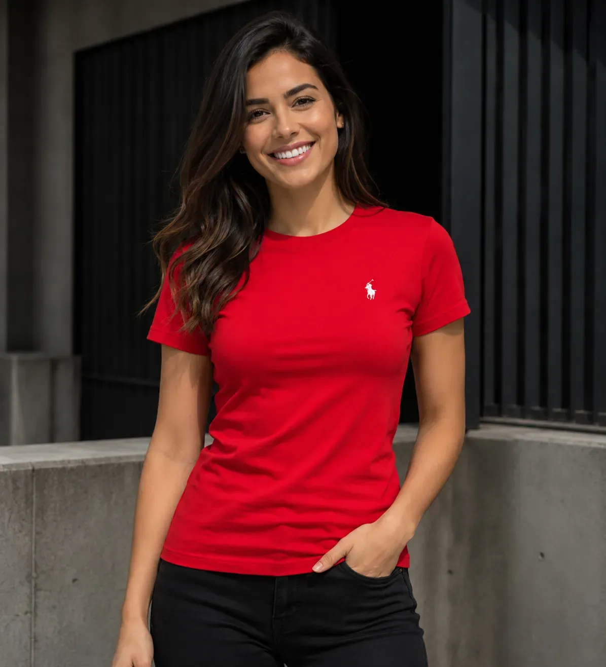 CAMISETA ROJA DE DAMA