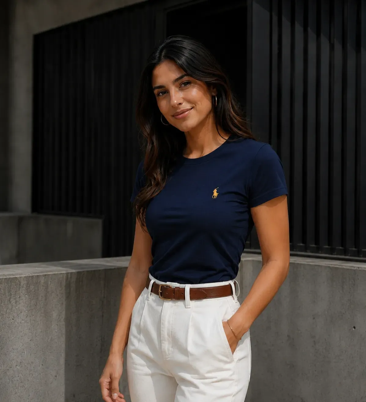CAMISETA AZUL OSCURO DE DAMA